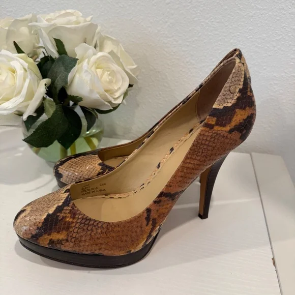 Coach Buffy Python/Snake Print High Heels Size 9.5 - Picture 15 of 16